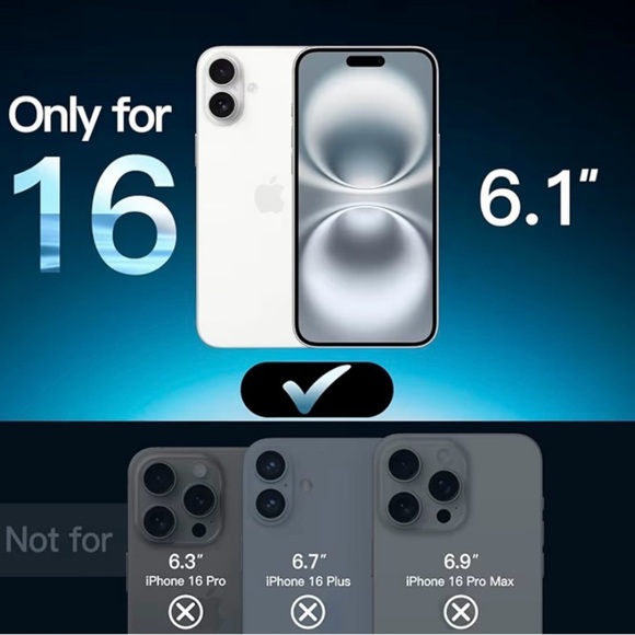 2 Boxes Tempered Glass Screen Protector for iPhone 16 - Clear NIB - Picture 3 of 9